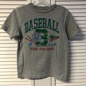Gap Size 8 Grey Heather Baseball Tee